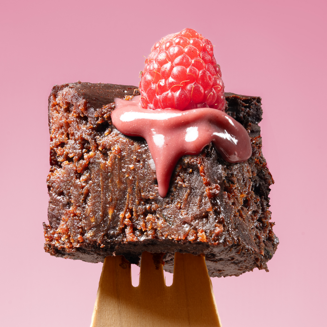 Raspberry Chocolate Fudgy Cake