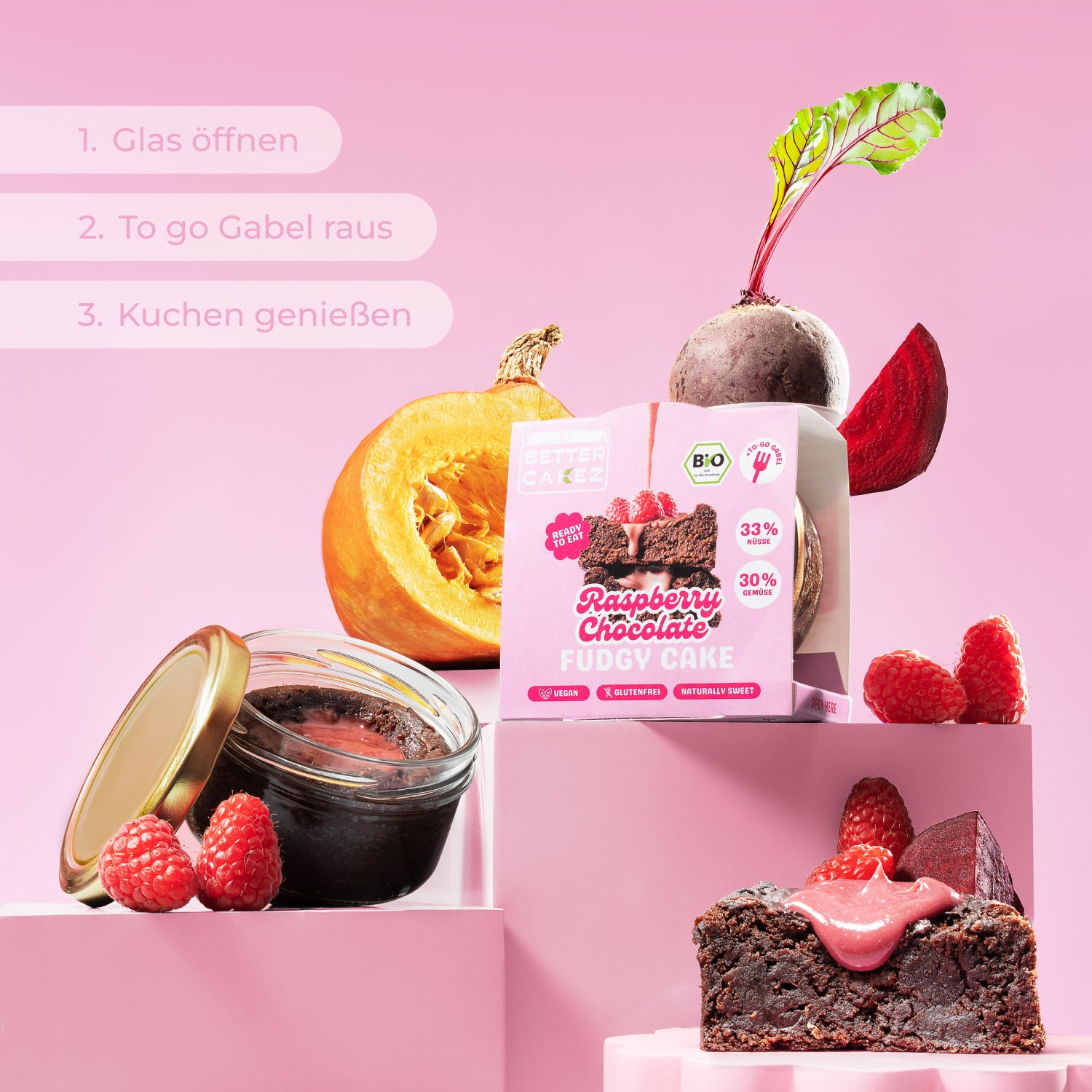 Raspberry Fudgy Cake